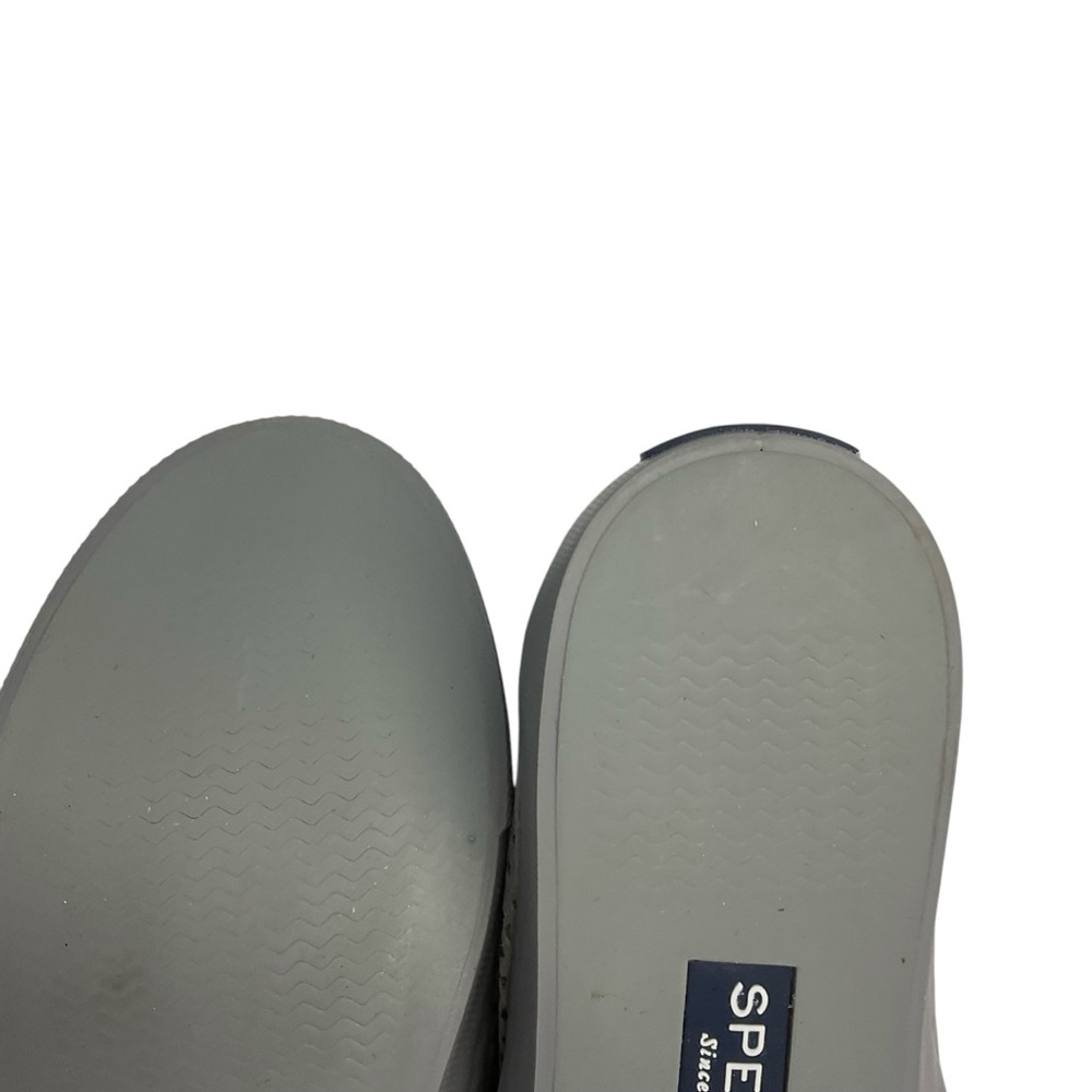 Sperry Women's Top Sider Seaside Perforated Cut-Out Gray Slip On Sneaker Sz. 8 - Picture 11 of 11